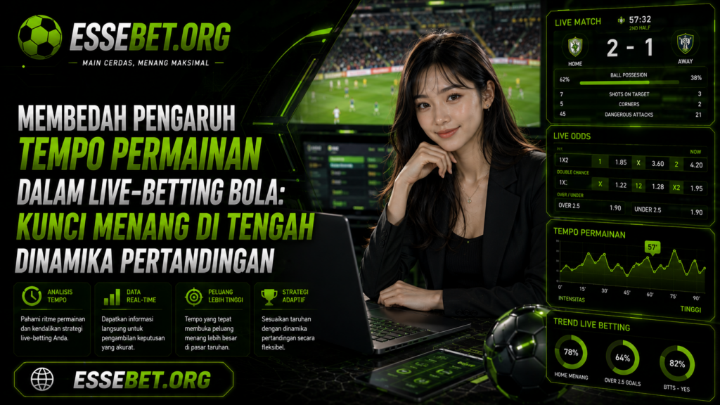 Membedah Pengaruh Tempo Permainan dalam Live-Betting Bola: Kunci Menang di Tengah Dinamika Pertandingan